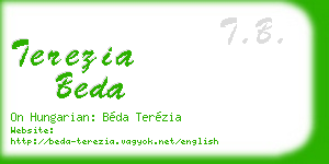 terezia beda business card